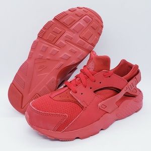 Nike Huarache Run University Red Kids Running Shoe